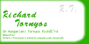 richard tornyos business card